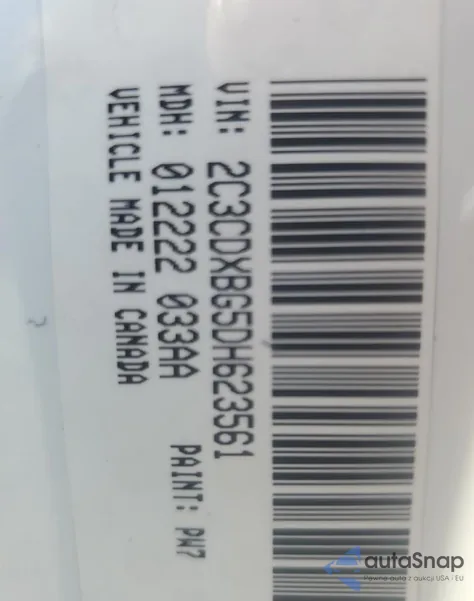 2013 Dodge Charger Se from USA, damaged, VIN 2C3CDXBG5DH623561